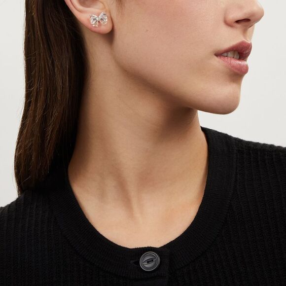 NWT Coach Outlet Bow Stud Earrings - Picture 2 of 3